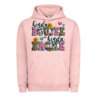 Pigment Salmon kinda boujee kinda broke Urban Hoodie - Zillion Design Studio