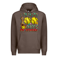 Coffee i tackled 100 days of school softball Premium Hoodie - Zillion Design Studio