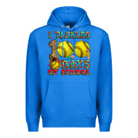 True Royal i tackled 100 days of school softball Premium Hoodie - Zillion Design Studio
