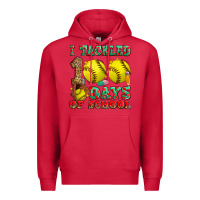 Cardinal i tackled 100 days of school softball Premium Hoodie - Zillion Design Studio