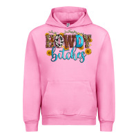 Fuchsia Pink howdy bitches Urban Hoodie - Zillion Design Studio