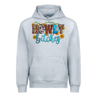 Heather Grey howdy bitches Urban Hoodie - Zillion Design Studio
