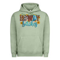 Pigment Oil Green howdy bitches Urban Hoodie - Zillion Design Studio