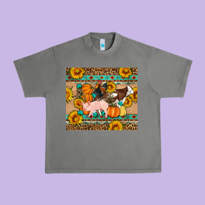 Fall Coop Animals Urban Heavy Tee Designed By Artiststas