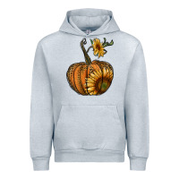 Heather Grey pumpkin with sunflower Urban Hoodie - RanaPortraitStore