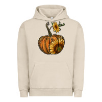 Pigment French Oak pumpkin with sunflower Urban Hoodie - RanaPortraitStore