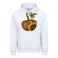 White pumpkin with sunflower Urban Hoodie - RanaPortraitStore