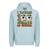 Blue Mist i tackled 100 days of school soccer Premium Hoodie - Zillion Design Studio