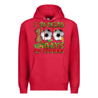 Cardinal i tackled 100 days of school soccer Premium Hoodie - Zillion Design Studio