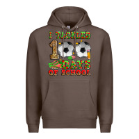 Coffee i tackled 100 days of school soccer Premium Hoodie - Zillion Design Studio