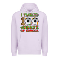 Lilac i tackled 100 days of school soccer Premium Hoodie - Zillion Design Studio