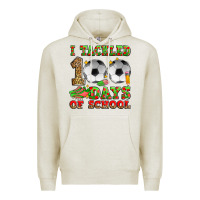 Oatmeal Heather i tackled 100 days of school soccer Premium Hoodie - Zillion Design Studio
