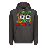 Smoke i tackled 100 days of school soccer Premium Hoodie - Zillion Design Studio