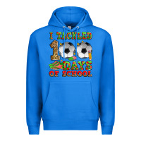 True Royal i tackled 100 days of school soccer Premium Hoodie - Zillion Design Studio