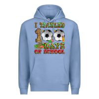 Colony Blue i tackled 100 days of school soccer Premium Hoodie - Zillion Design Studio
