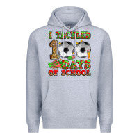 Heather Grey i tackled 100 days of school soccer Premium Hoodie - Zillion Design Studio