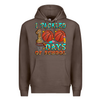 Coffee i tackled 100 days of school basketball Premium Hoodie - Zillion Design Studio