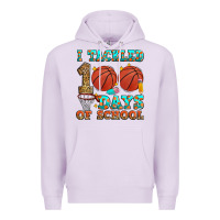Lilac i tackled 100 days of school basketball Premium Hoodie - Zillion Design Studio