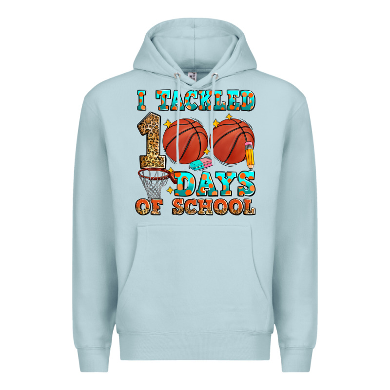 I Tackled 100 Days Of School Basketball Premium Hoodie by Zillion Design Studio | Teevron