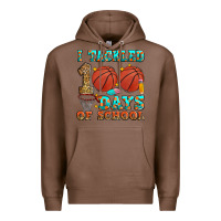 Chestnut i tackled 100 days of school basketball Premium Hoodie - Zillion Design Studio