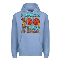 Colony Blue i tackled 100 days of school basketball Premium Hoodie - Zillion Design Studio