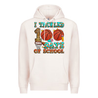 Pale Pink i tackled 100 days of school basketball Premium Hoodie - Zillion Design Studio