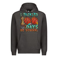 Smoke i tackled 100 days of school basketball Premium Hoodie - Zillion Design Studio