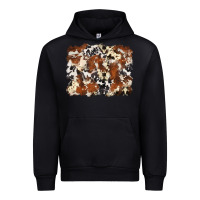 Black cowhide background Urban Hoodie - Zillion Design Studio