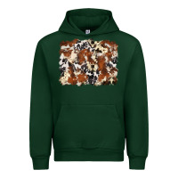 Forest Green cowhide background Urban Hoodie - Zillion Design Studio