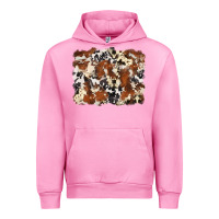 Fuchsia Pink cowhide background Urban Hoodie - Zillion Design Studio