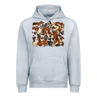 Heather Grey cowhide background Urban Hoodie - Zillion Design Studio