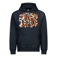 Navy cowhide background Urban Hoodie - Zillion Design Studio