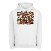 Pigment Lunar Rock cowhide background Urban Hoodie - Zillion Design Studio