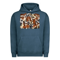 Pigment Midnight Navy cowhide background Urban Hoodie - Zillion Design Studio