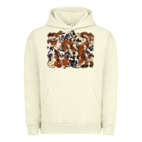 Pigment Pistachio cowhide background Urban Hoodie - Zillion Design Studio
