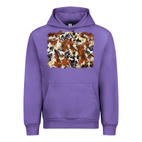 Tulip cowhide background Urban Hoodie - Zillion Design Studio
