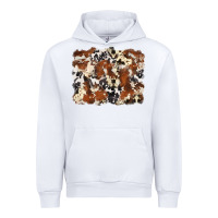 White cowhide background Urban Hoodie - Zillion Design Studio