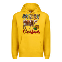 Lemon Texas Longhorn Merry Christmas Premium Hoodie - RanaPortraitStore
