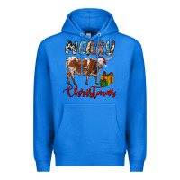 True Royal Texas Longhorn Merry Christmas Premium Hoodie - RanaPortraitStore