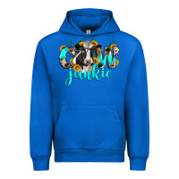 Cobalt cow junkie Urban Hoodie - Zillion Design Studio