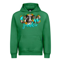 Emerald cow junkie Urban Hoodie - Zillion Design Studio