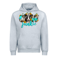 Heather Grey cow junkie Urban Hoodie - Zillion Design Studio