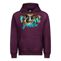 Mauve Wine cow junkie Urban Hoodie - Zillion Design Studio