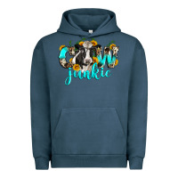 Pigment Midnight Navy cow junkie Urban Hoodie - Zillion Design Studio
