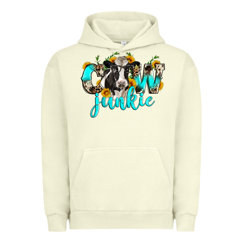 Cow Junkie Urban Hoodie by Zillion Design Studio | Teevron
