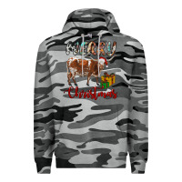 Slate Camo Texas Longhorn Merry Christmas Premium Hoodie - RanaPortraitStore