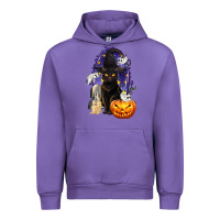 Tulip Halloween Cat and Pumpkin Urban Hoodie - texasbilliewilder