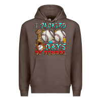 Coffee i tackled 100 days of school baseball Premium Hoodie - Zillion Design Studio