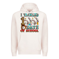 Pale Pink i tackled 100 days of school baseball Premium Hoodie - Zillion Design Studio