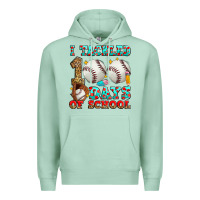 Seafoam i tackled 100 days of school baseball Premium Hoodie - Zillion Design Studio